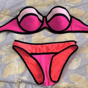 Neon bathing suit set - XS